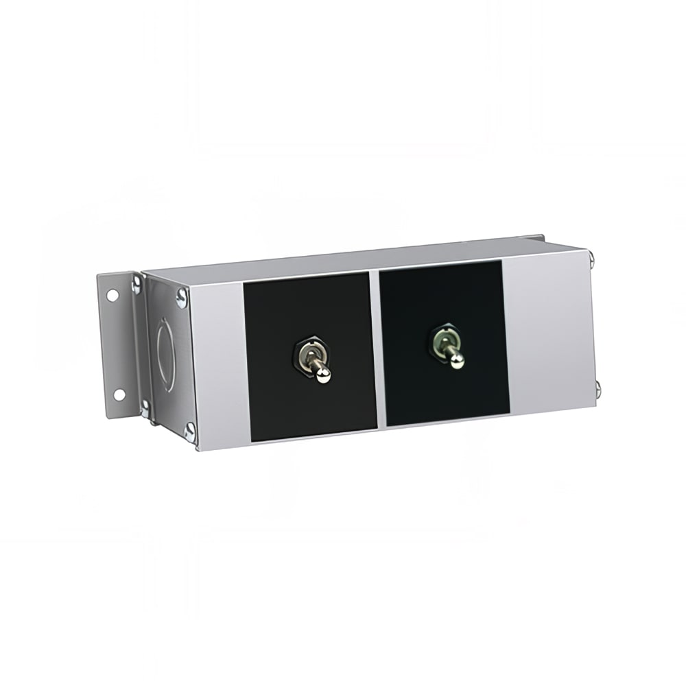 042-RMB3E 5 1/2" Remote Control Box w/ 2 Toggle Switches, 120, 208, & 240v