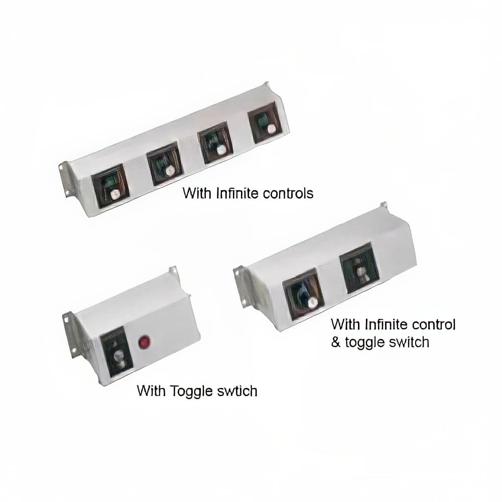 042-RMB7N 9" Remote Control Box w/ Toggle & Infinite Switch for 240v/1ph