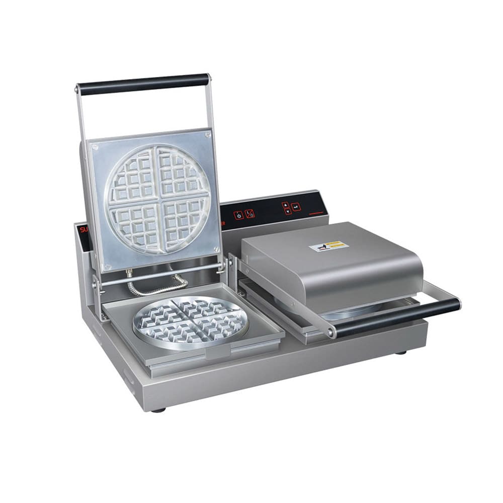 042-RWM2B Double Classic Belgian Waffle Maker w/ Cast Aluminum Grids, 1800W