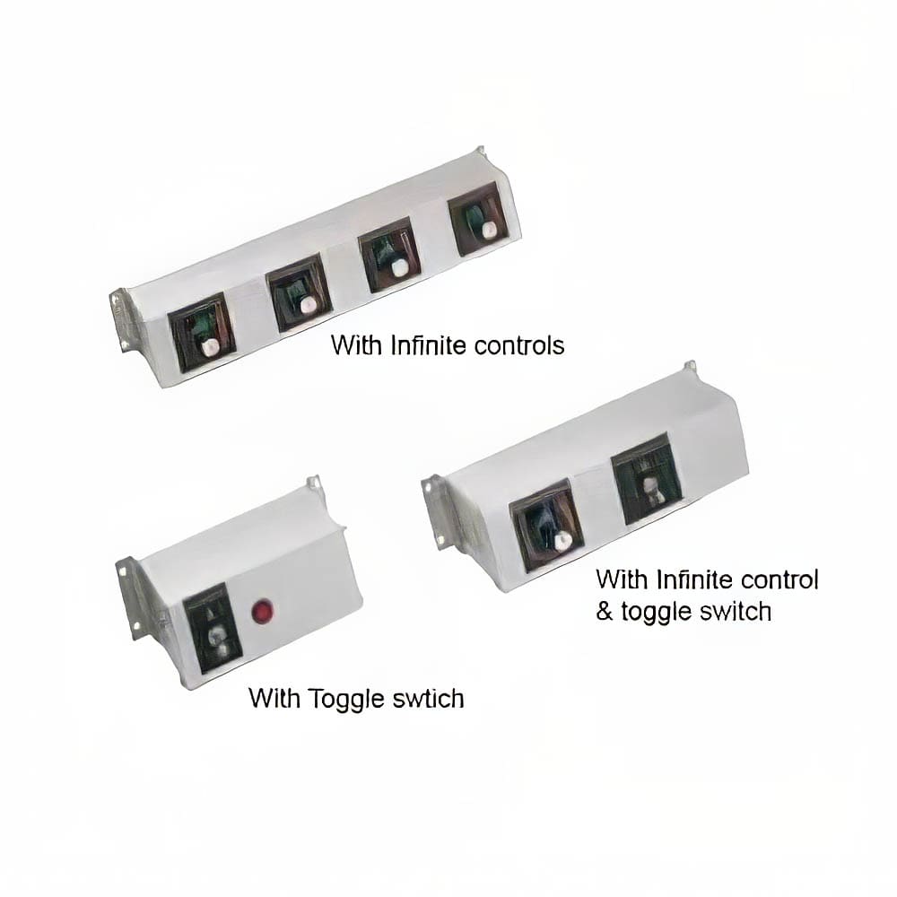 042-RMB20R 20" Remote Control w/ 2 Toggle, 4" Finite & 4 Light, 120 V