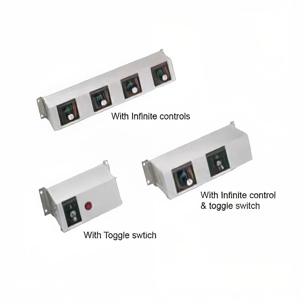 042-RMB20S 20" Remote Control w/ 2 Toggle, 4" Finite & 4 Light, 208v/1ph