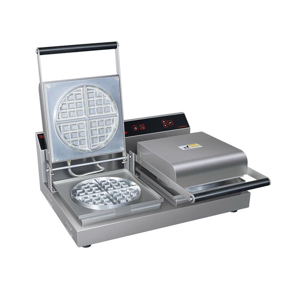 042-RWM2 Double Classic American Waffle Maker w/ Cast Aluminum Grids, 1800W