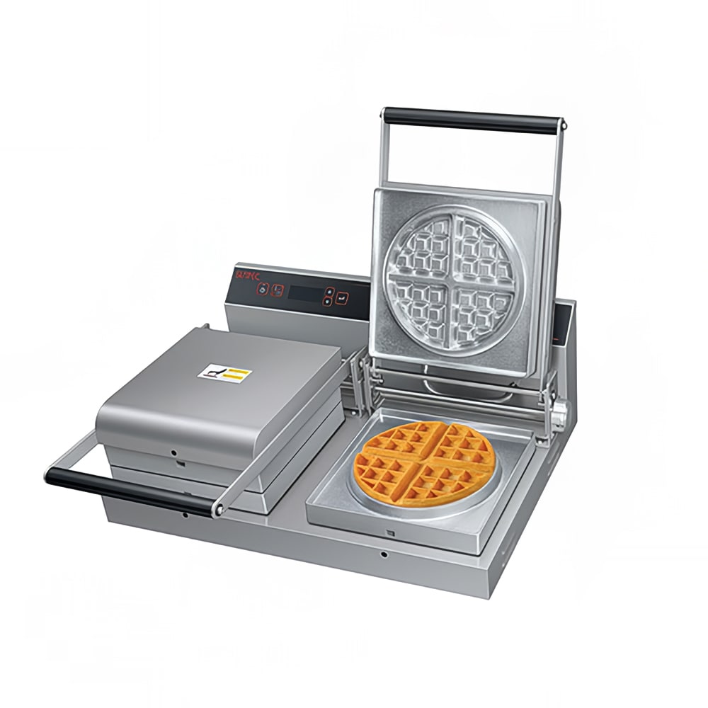 042-SNACK2QS Double Classic Belgian Waffle Maker w/ Aluminum Grids, 1800W