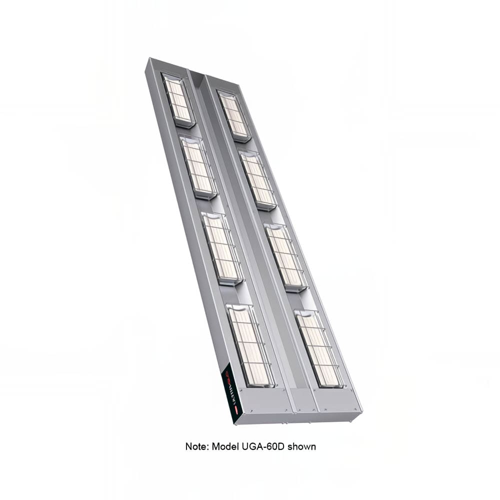 042-UGA24D6208 24" Standard Watt Ceramic Strip Warmer - Double Tile, Remote Toggle Control,...