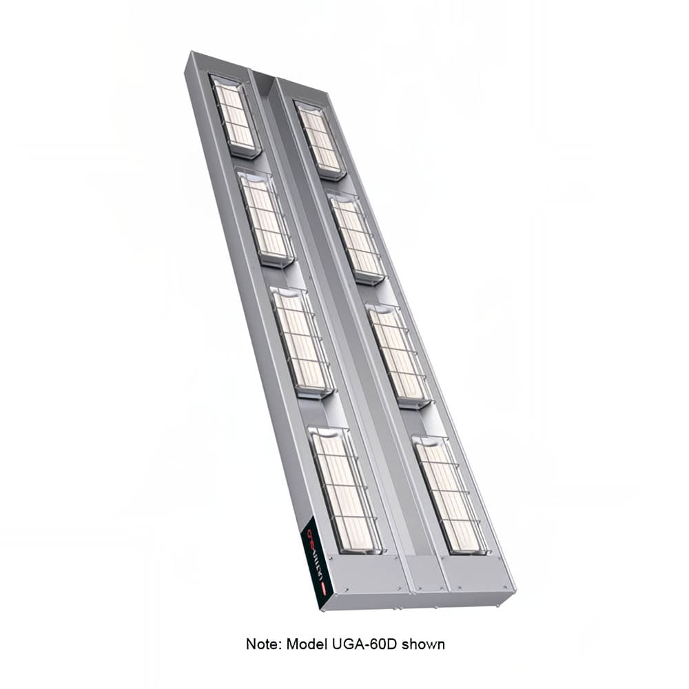 042-UGA24D6120 24" Standard Watt Ceramic Strip Warmer - Double Tile, Remote Toggle Control,...