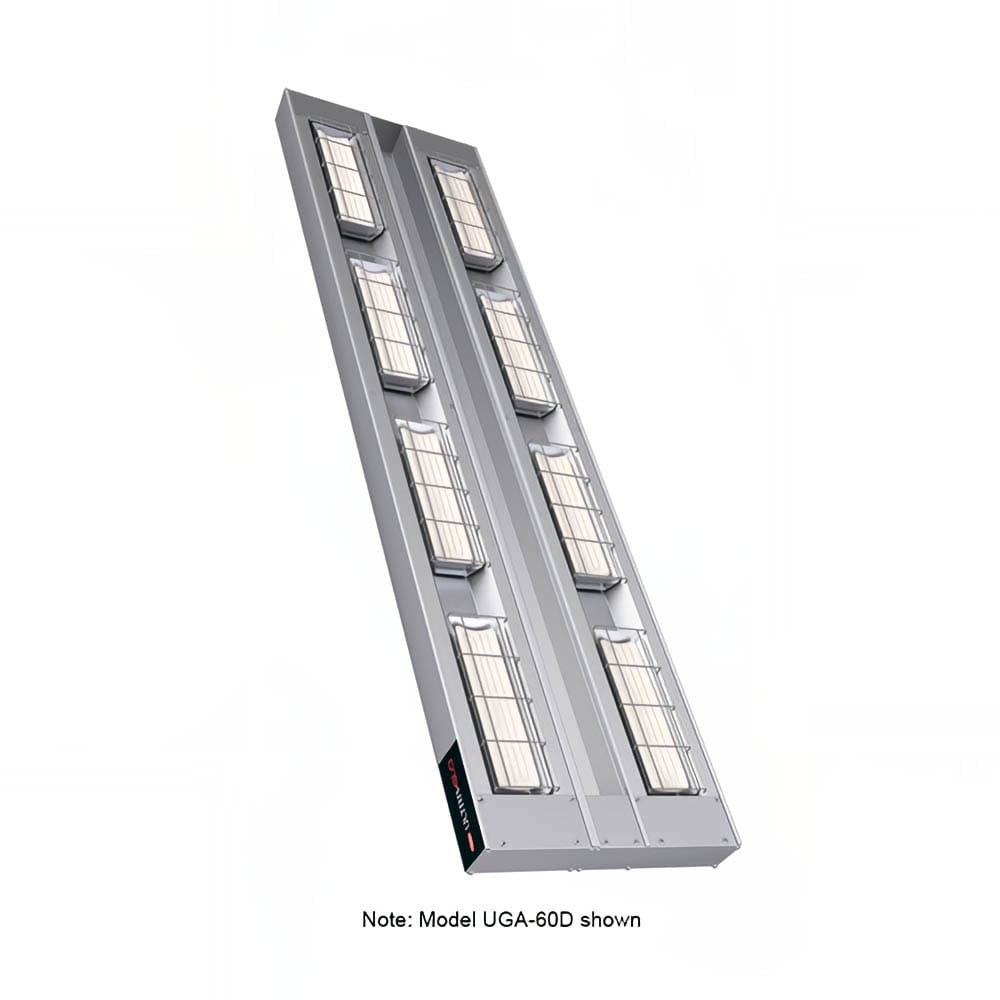 042-UGA18D6208 18" Standard Watt Ceramic Strip Warmer - Double Tile, Remote Toggle Control,...