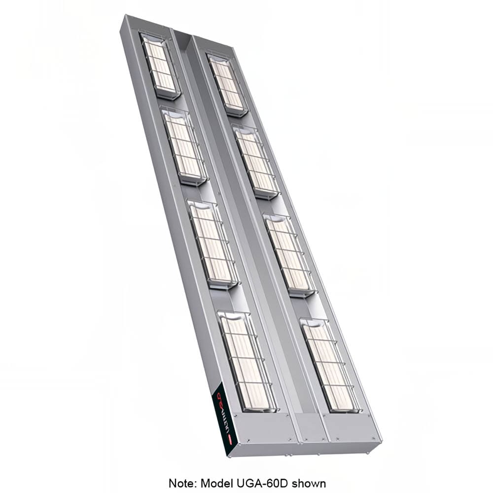 042-UGA60D3240 60" Standard Watt Ceramic Strip Warmer - Double Tile, Remote Toggle Control,...