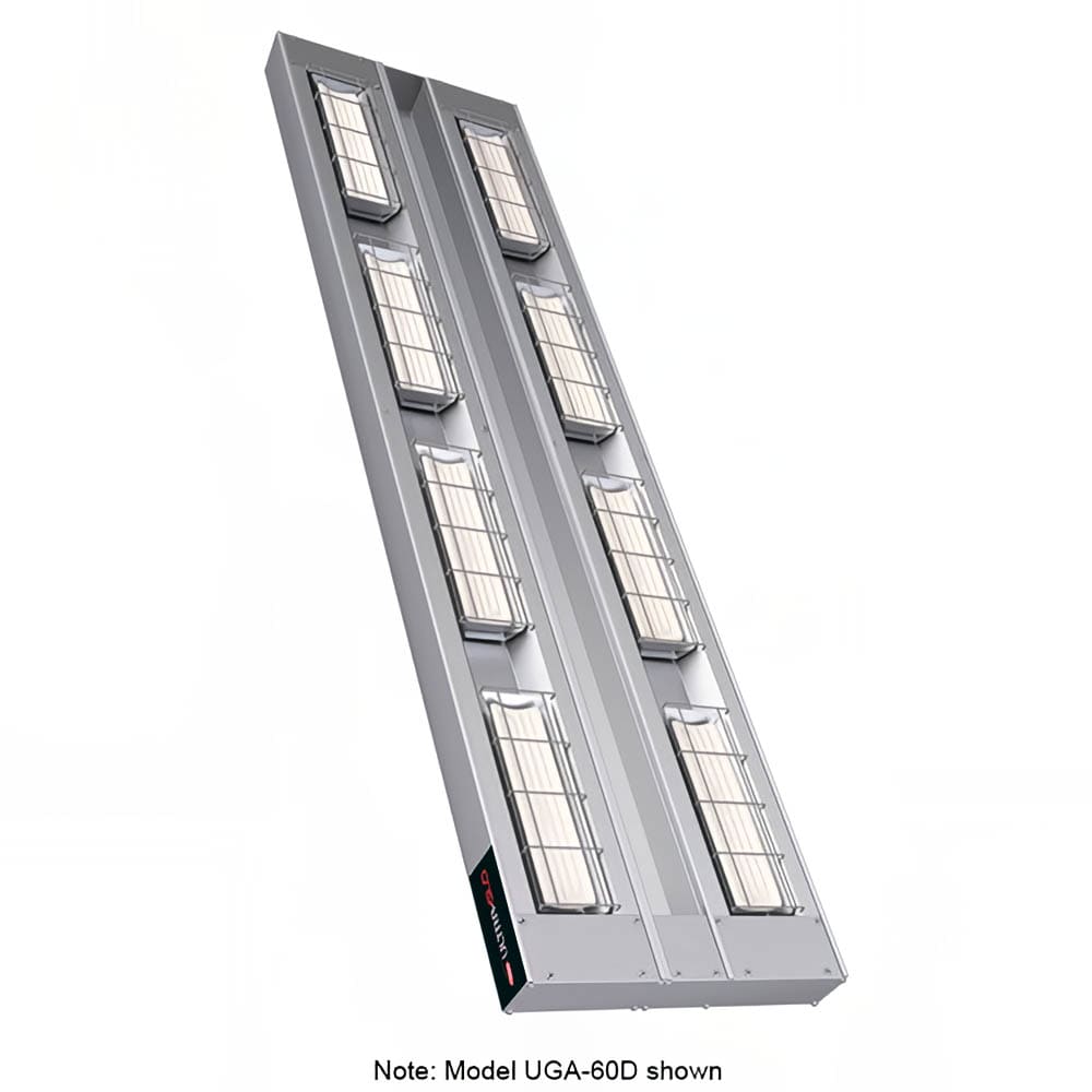 042-UGA60D3208 60" Standard Watt Ceramic Strip Warmer - Double Tile, Remote Toggle Control,...