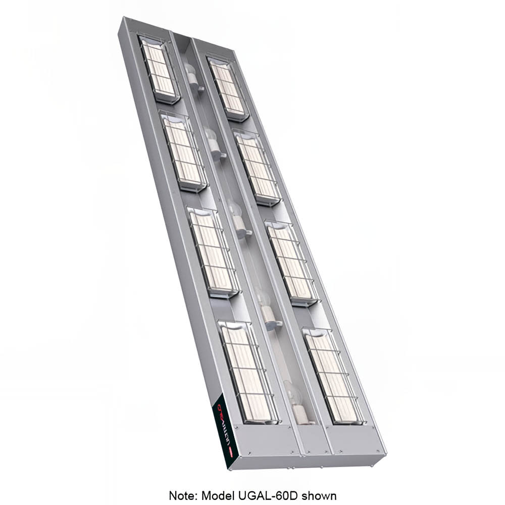 042-UGAL18D3240 18" Standard Watt Ceramic Strip Warmer - Double Tile, Remote Toggle Control,...