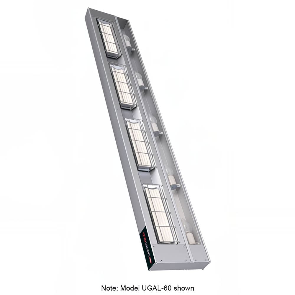 042-UGAL30120 30" Standard Watt Ceramic Strip Warmer - Single Tile, Remote Toggle Control, 1...