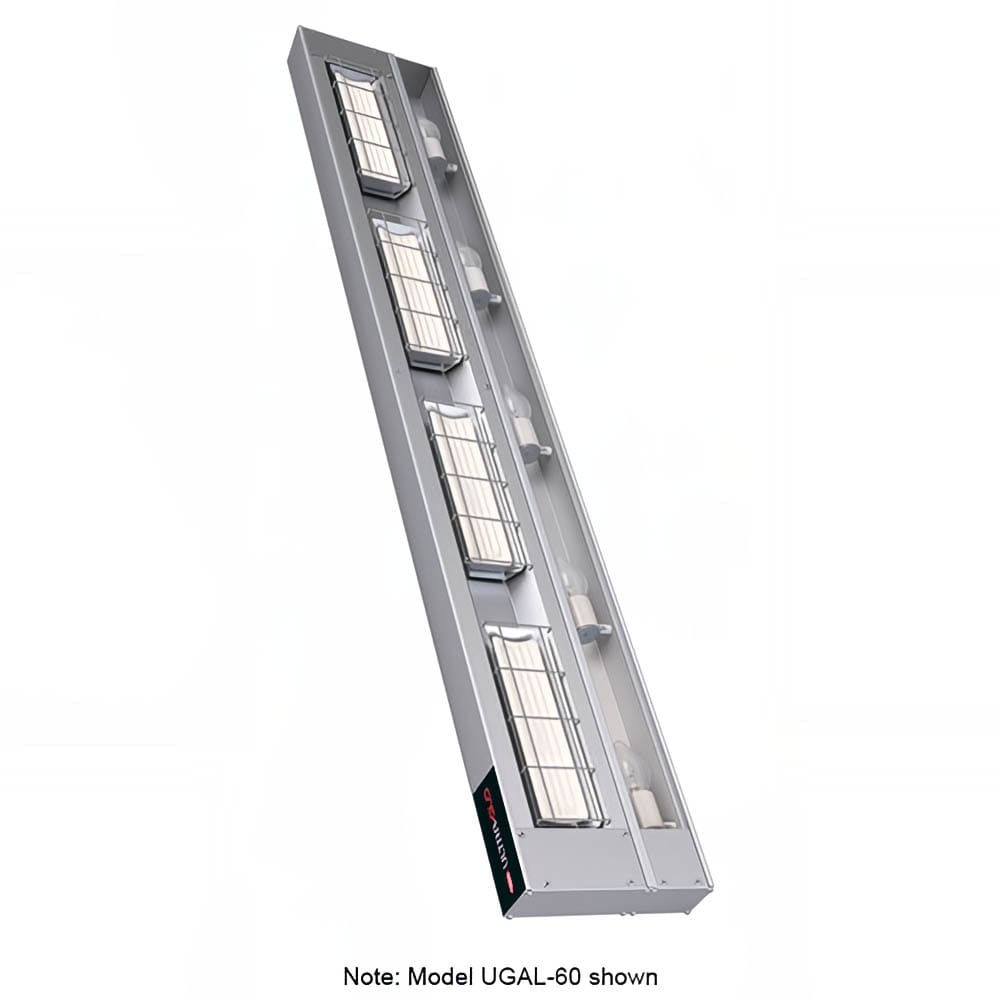 042-UGAL24240 24" Standard Watt Ceramic Strip Warmer - Single Tile, Remote Toggle Control, 1...