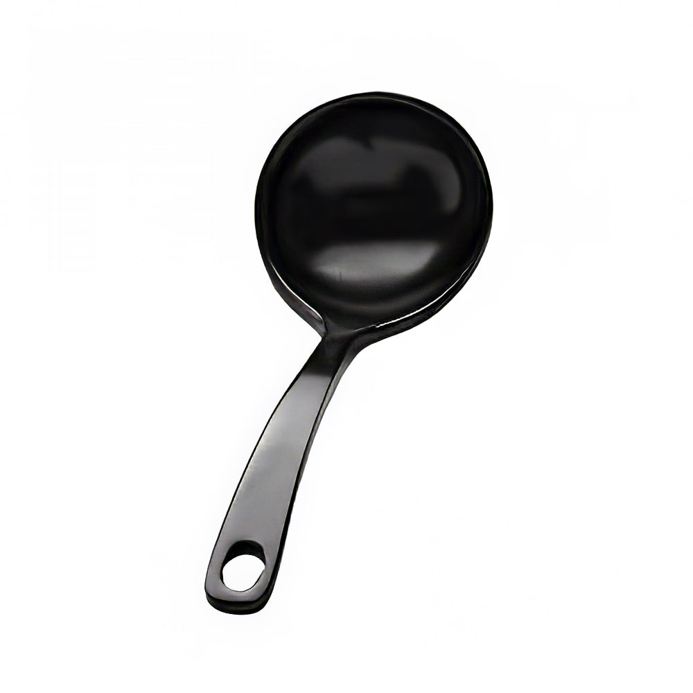 701-114B 6 5/8" Melamine Soup Spoon, Black