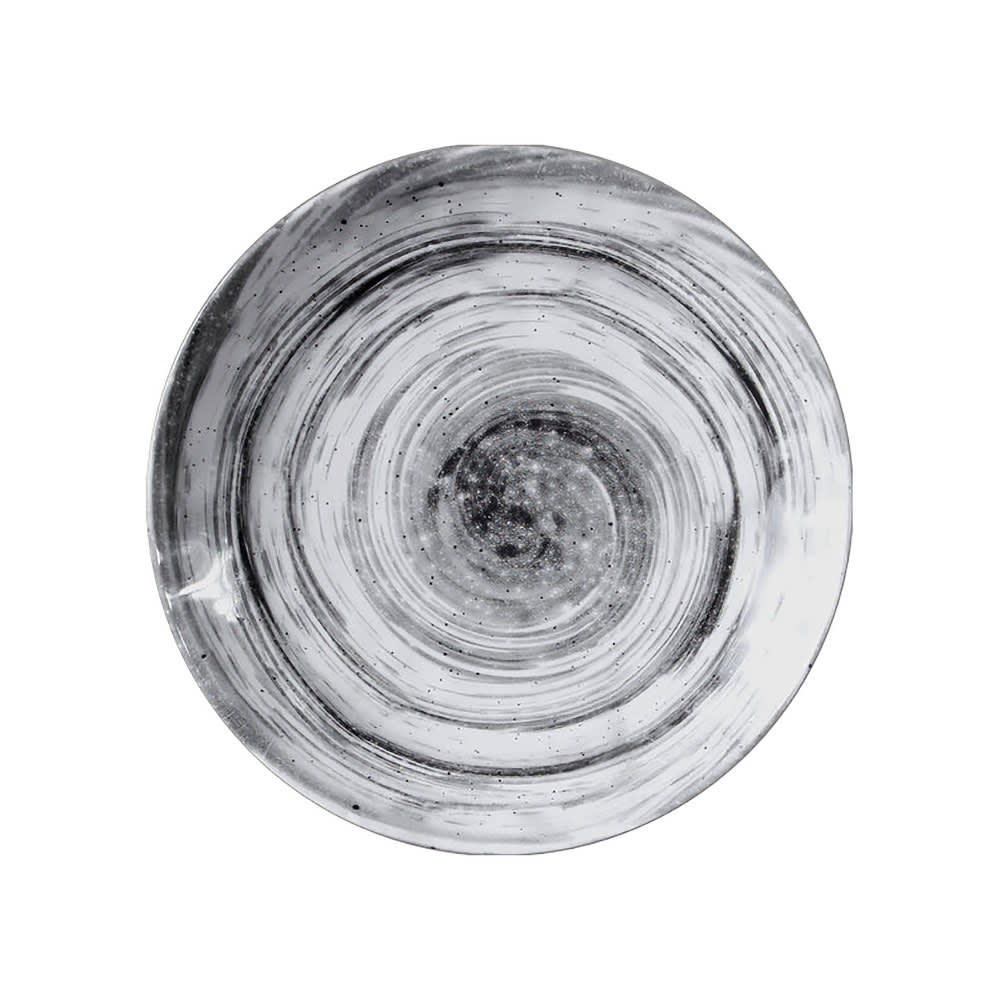 701-D1115RBD 11" Round Melamine Dinner Plate, Black