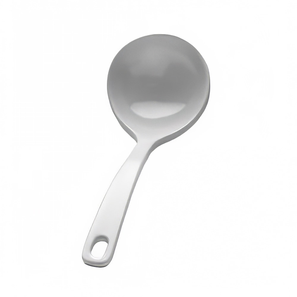 701-114W 6 5/8" Melamine Soup Spoon, White