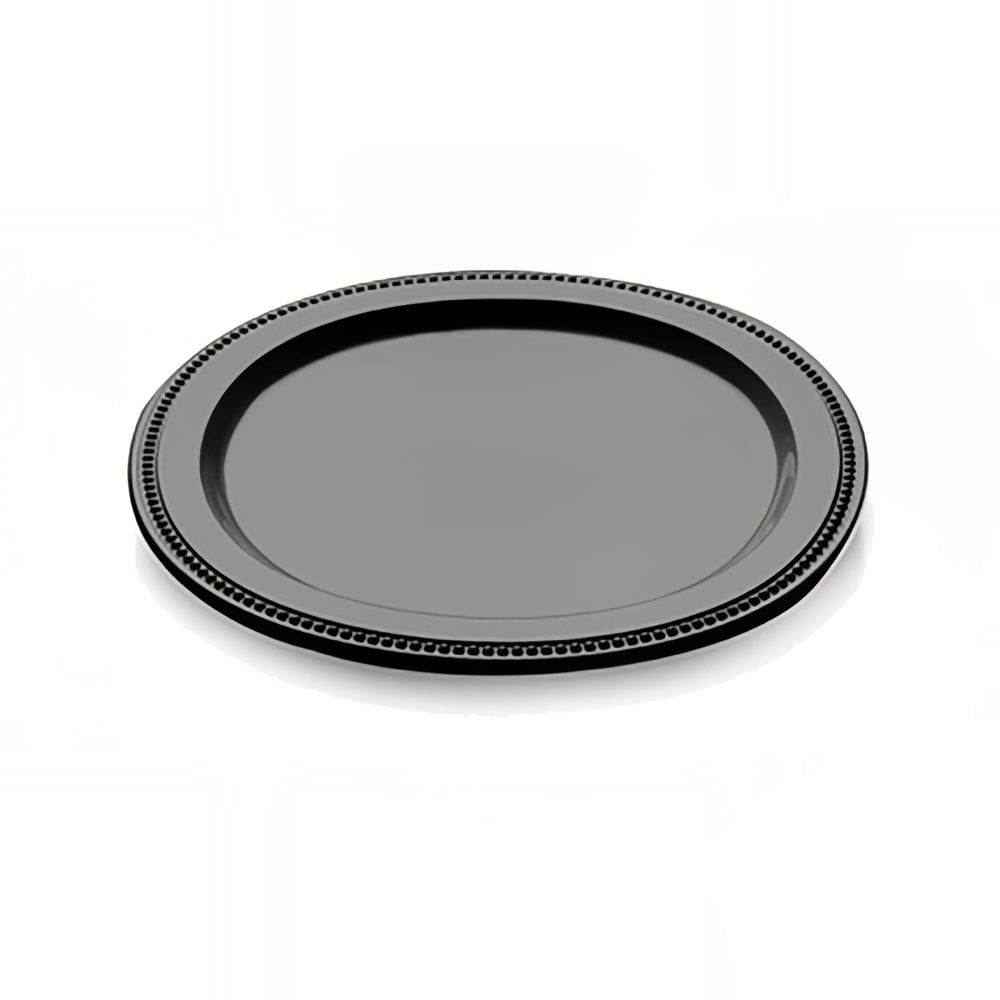 701-M12RB 12" Round Melamine Dinner Plate, Black