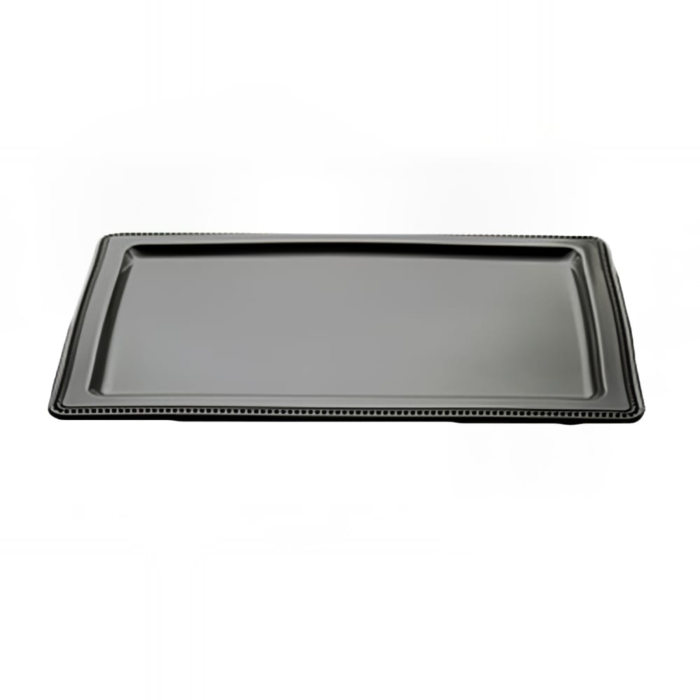 701-M1812RCB Rectangular Serving Tray - 18"L x 12"W, Melamine, Black