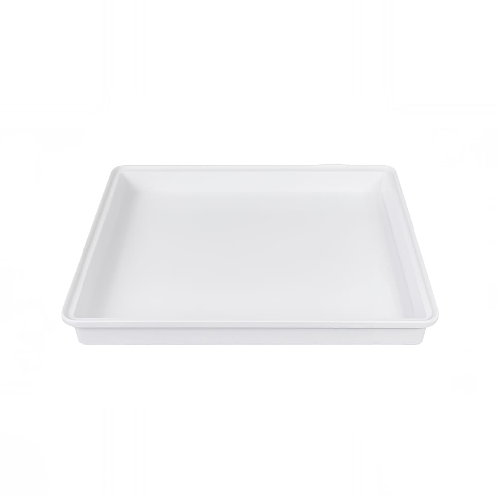 701-M1214RCLIDW 12 1/4" x 10 1/2" Rectangular Cabana Box Lid - Melamine, White