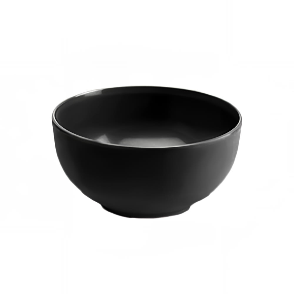 701-M925R5B 3 3/4 qt Round Melamine Serving Bowl, Black