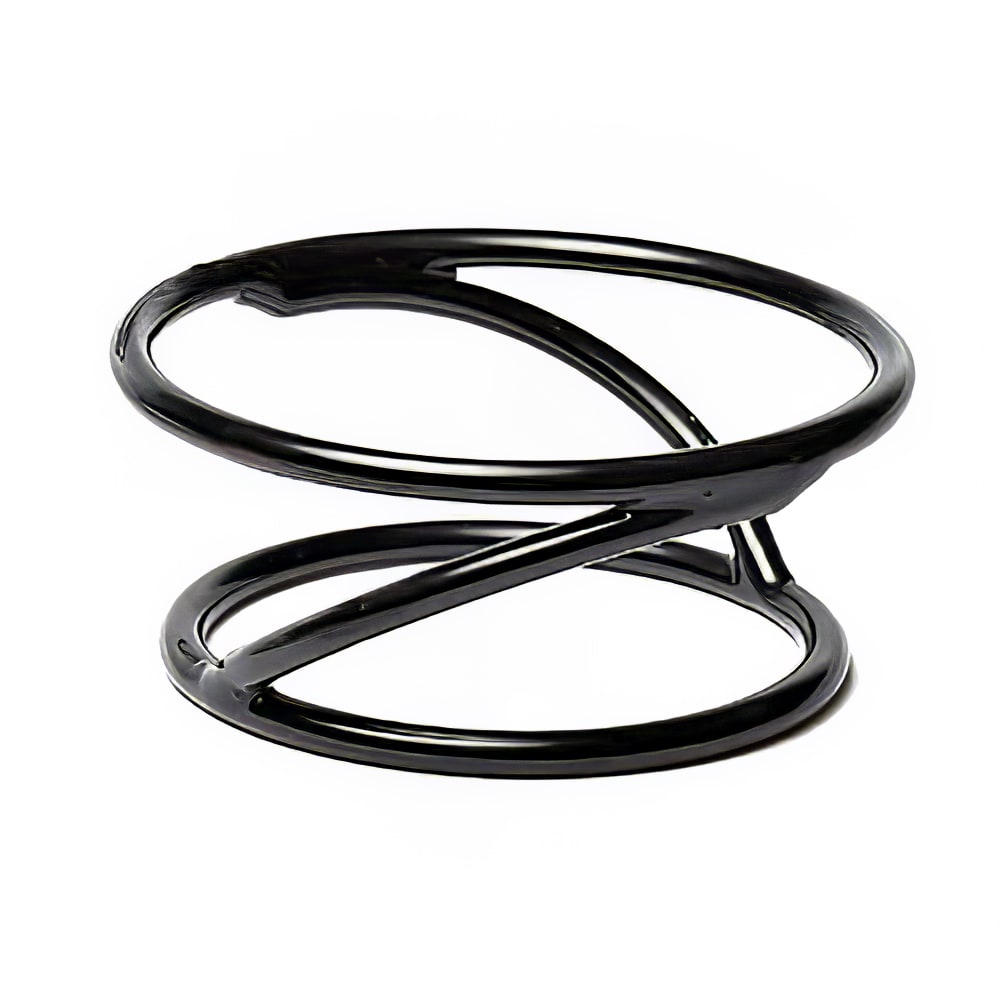 701-SSDR3RC 7" Round Reversible Display Stand - 3"H, Rubber Coated Steel, Black