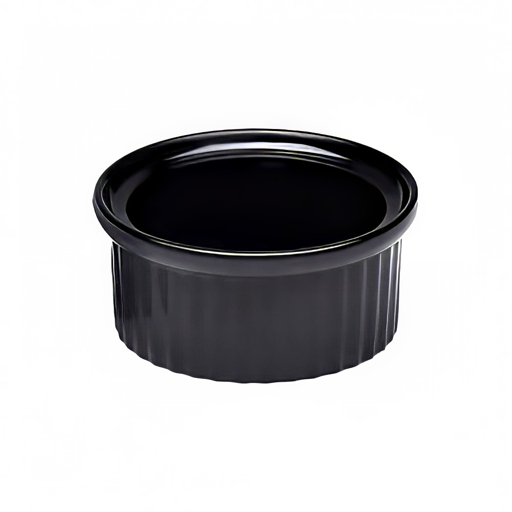 701-R1B 1 oz Melamine Ramekin, Black