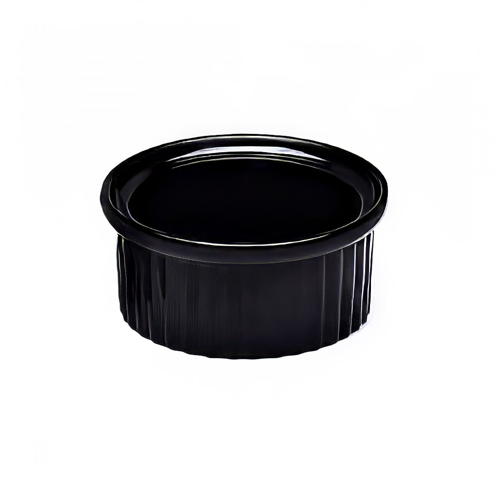 701-R2B 2 oz Melamine Ramekin, Black