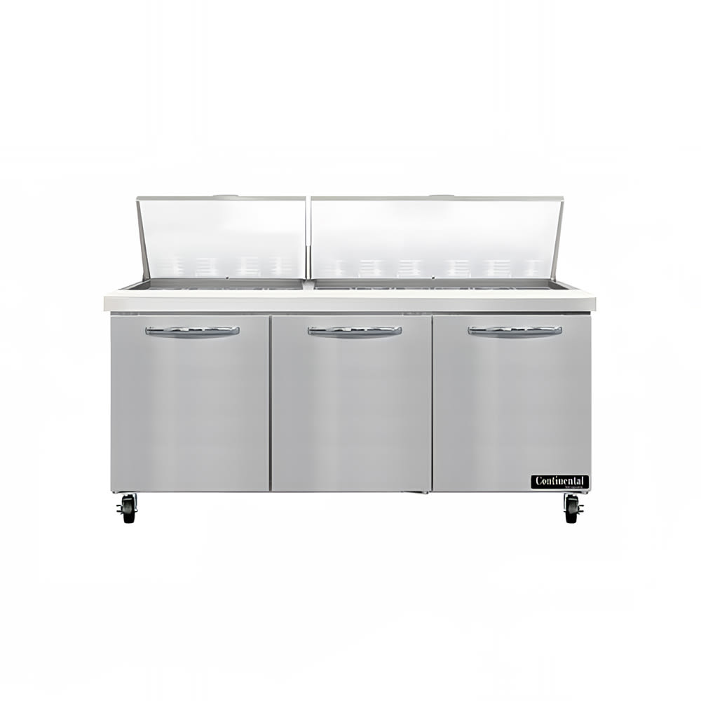 160-SW72N30M 72" Sandwich/Salad Prep Table w/ Refrigerated Base, 115v