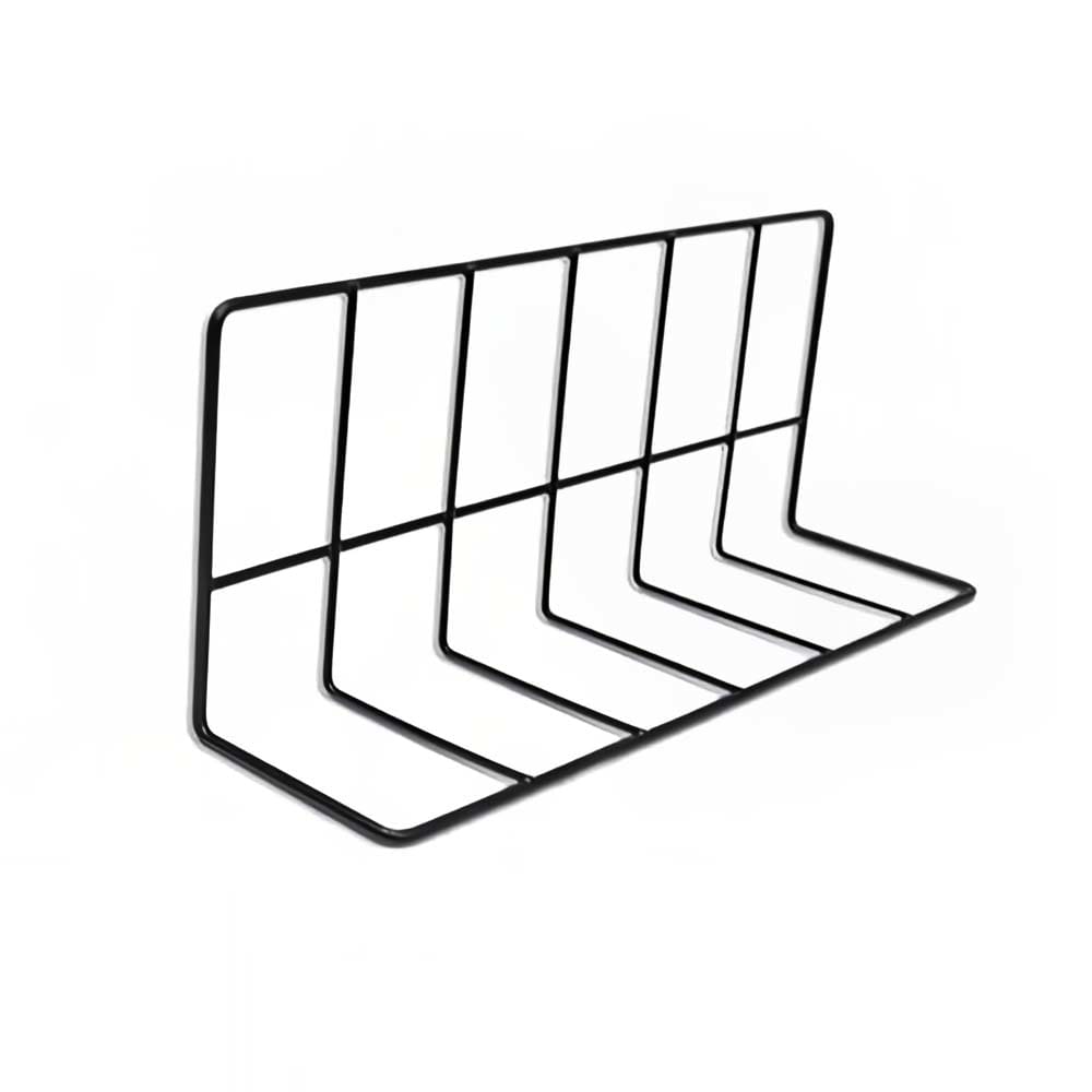 Elite Global Solutions W4614-B Wire Shelving Divider - 14"L x 4"W x 6"H, Black