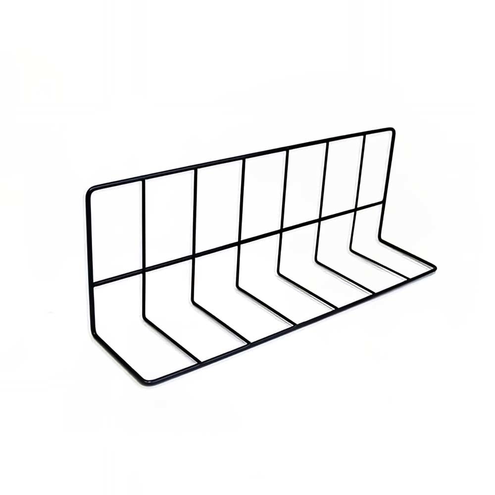 Elite Global Solutions W4616-B Wire Shelving Divider - 16"L x 4"W x 6"H, Black