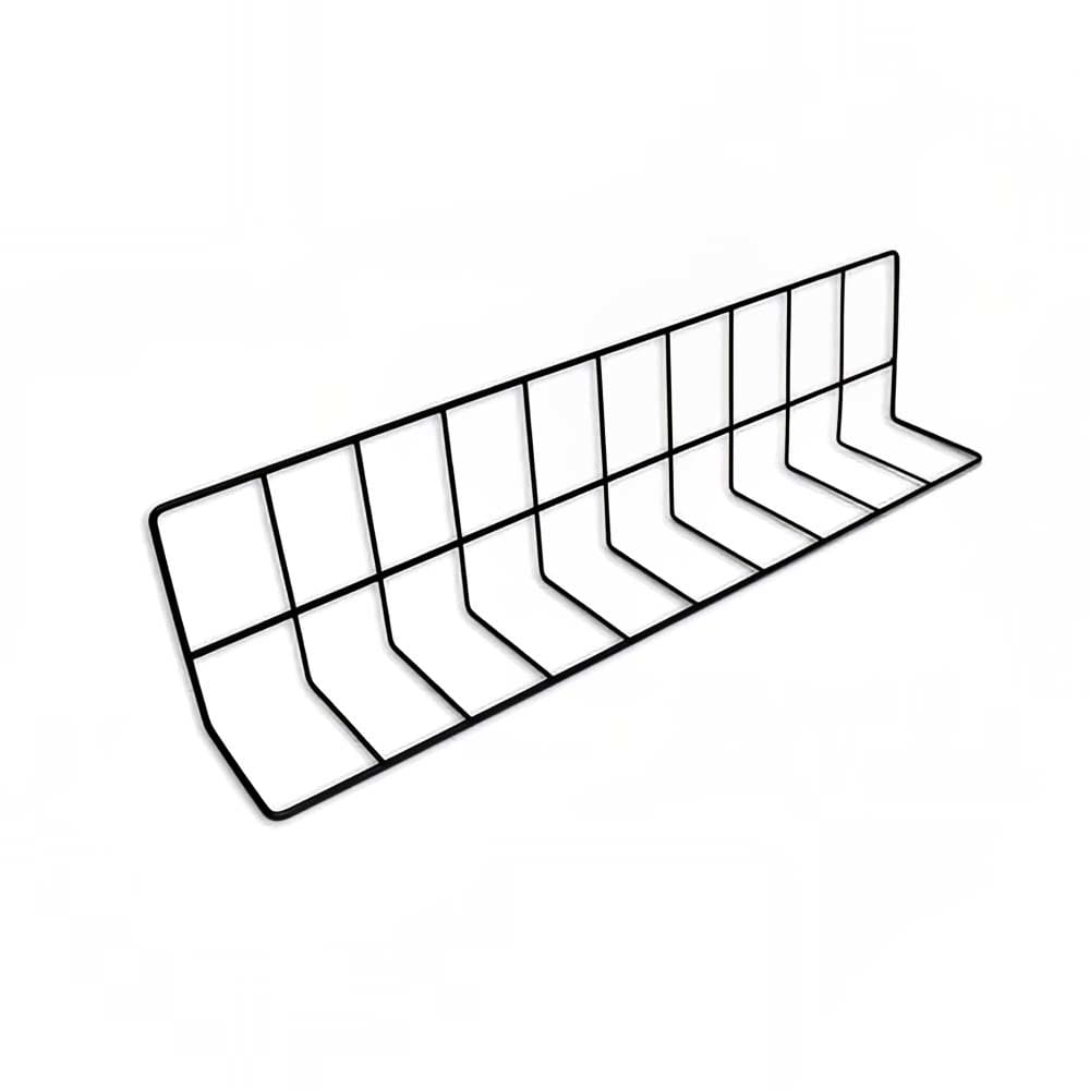 Elite Global Solutions W4624-B Wire Shelving Divider - 24"L x 4"W x 6"H, Black