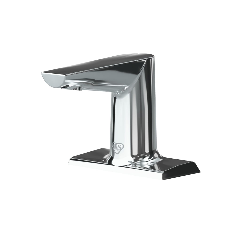 064-ECW3153 WaveCrest Deck Mount Electronic Faucet - 4" Centerset, Fixed Spout, Battery Oper...