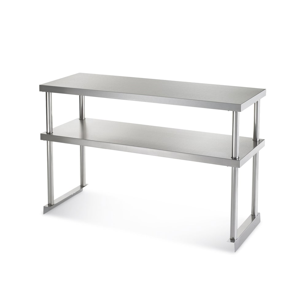 150-64906K Double Table Mount Overshelf, 22 ga Stainless, 18" x 48"