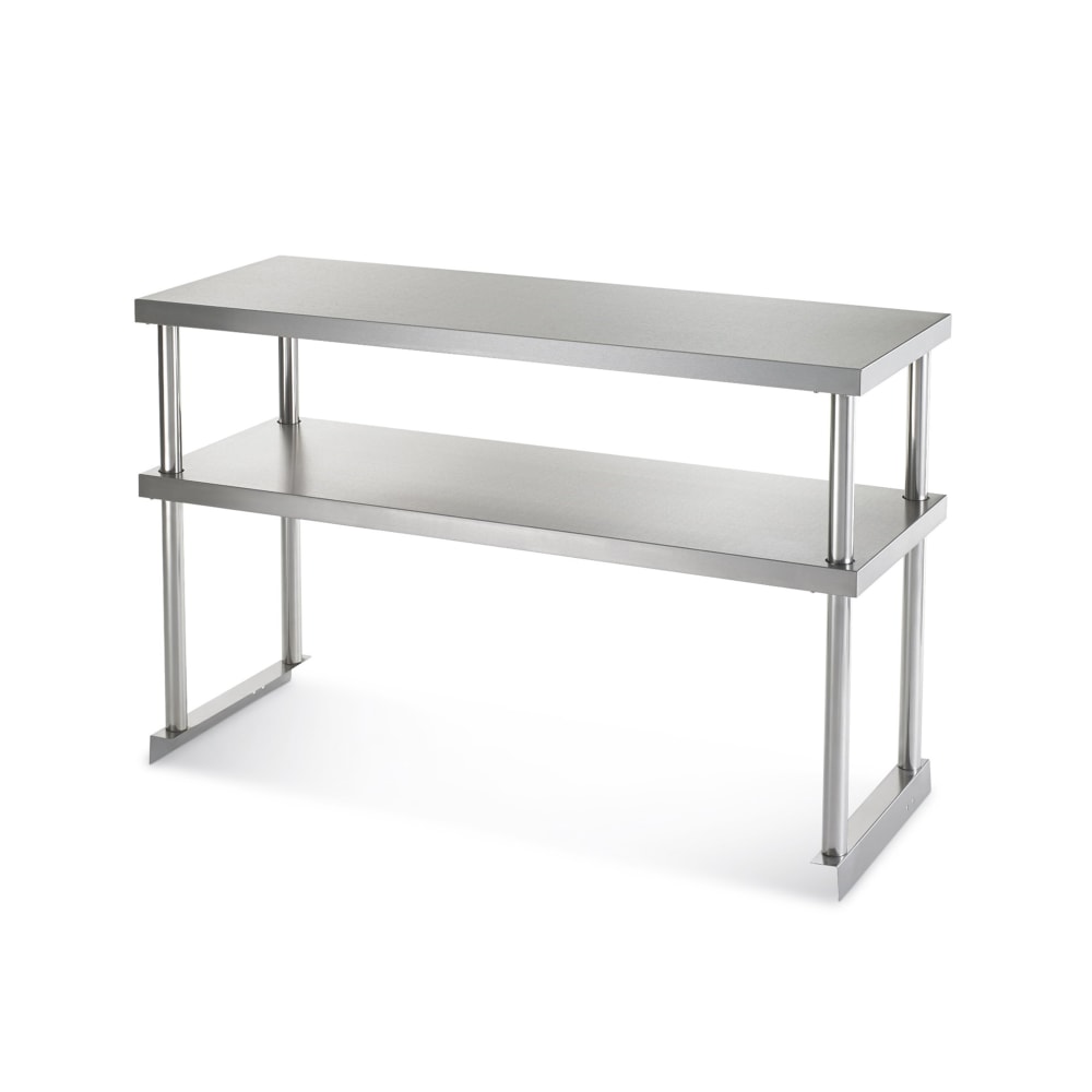 150-64907K Double Table Mount Overshelf, 22 ga Stainless, 18" x 60"