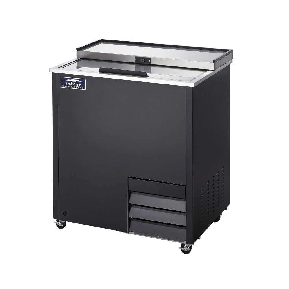 150-AGF24 1 Section Glass Chiller w/ 50 Mug Capacity - Black, 115v