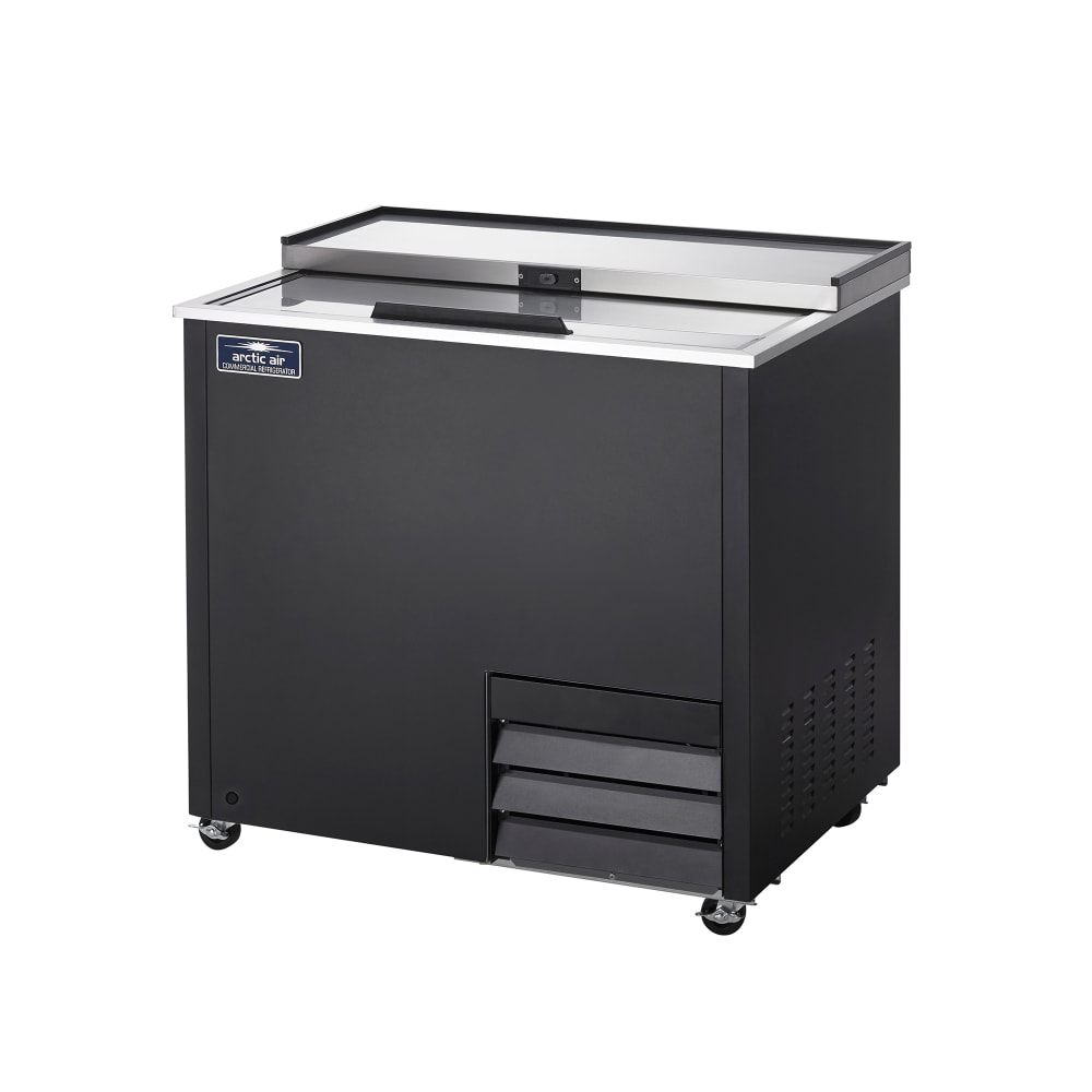 150-AGF36 1 Section Glass Chiller w/ 70 Mug Capacity - Black, 115v