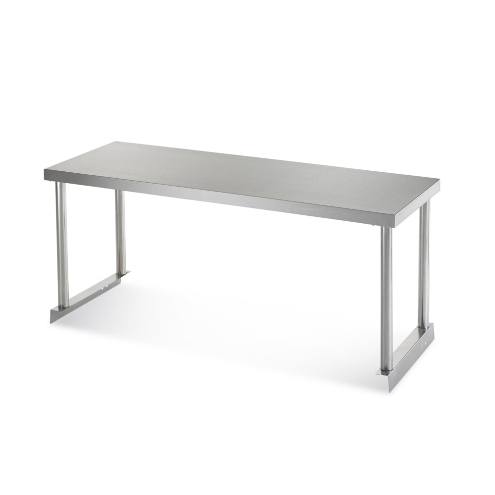 150-64911K Single Table Mount Overshelf, 22 ga Stainless, 18" x 94"
