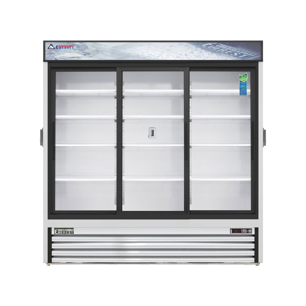 Everest Refrigeration EMGR69C 72 7/8" Three Section Chromatography Refrigerator - White, 115v
