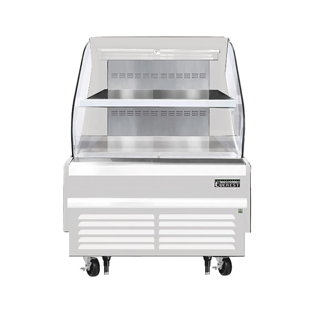 545-EOMH36W35T 37 1/4" Horizontal Open Air Cooler w/ (2) Levels, White, 115v