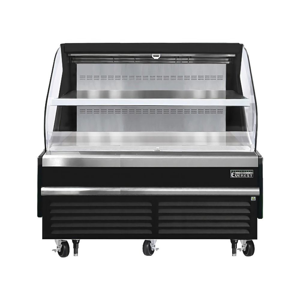545-EOMH72B35T 73 1/4" Horizontal Open Air Cooler w/ (2) Levels, Black, 115v