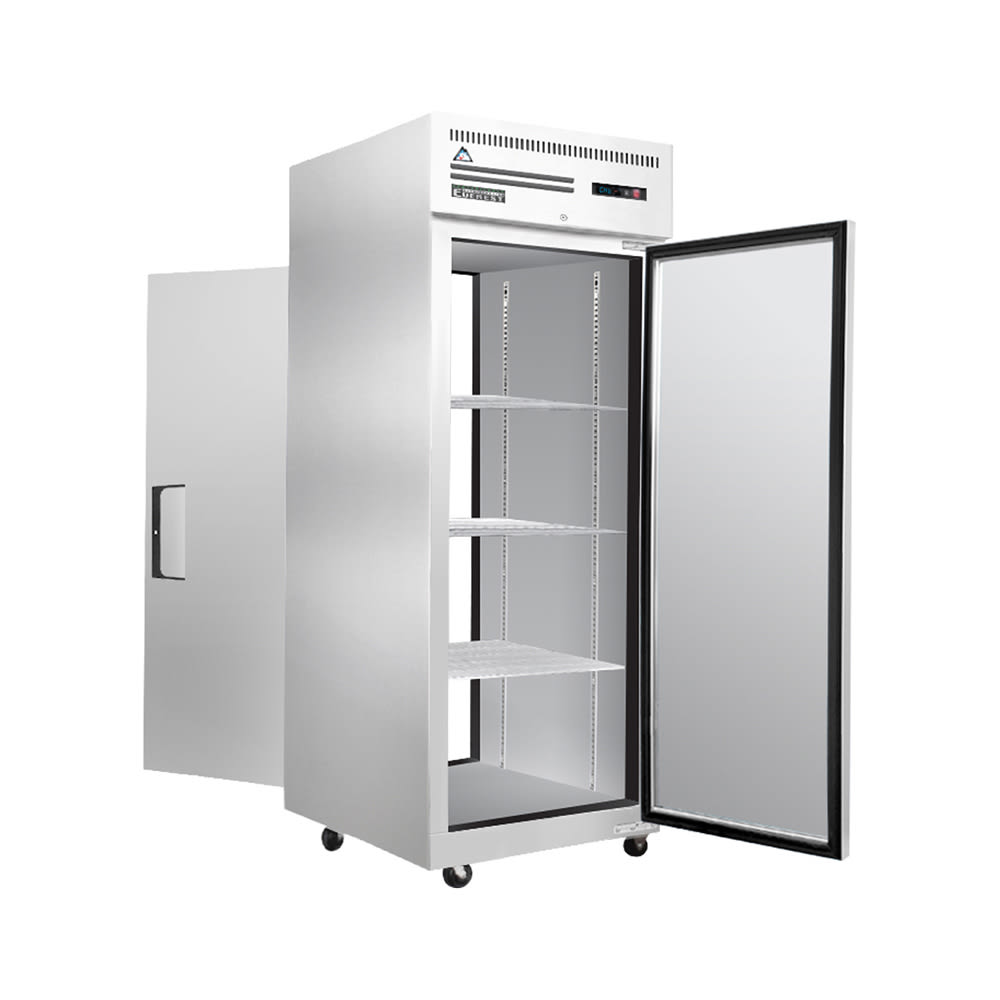 545-ESPT1S1S 29 1/4" One Section Pass Thru Refrigerator, 2 Right Hinge Solid Doors, Right Hi...