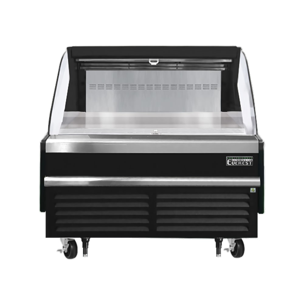 545-EOMH48B35S 48" Horizontal Open Air Cooler w/ (1) Levels, Black, 115v