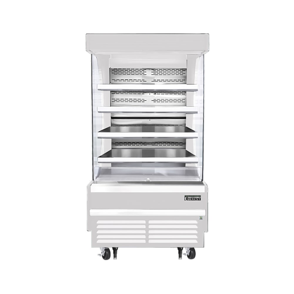 545-EOMV36W35T 37 1/4" Vertical Open Air Cooler w/ (5) Levels, White, 115v