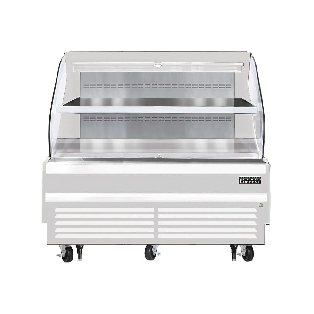 545-EOMH72W35T 73 1/4" Horizontal Open Air Cooler w/ 2 Levels, White, 115v