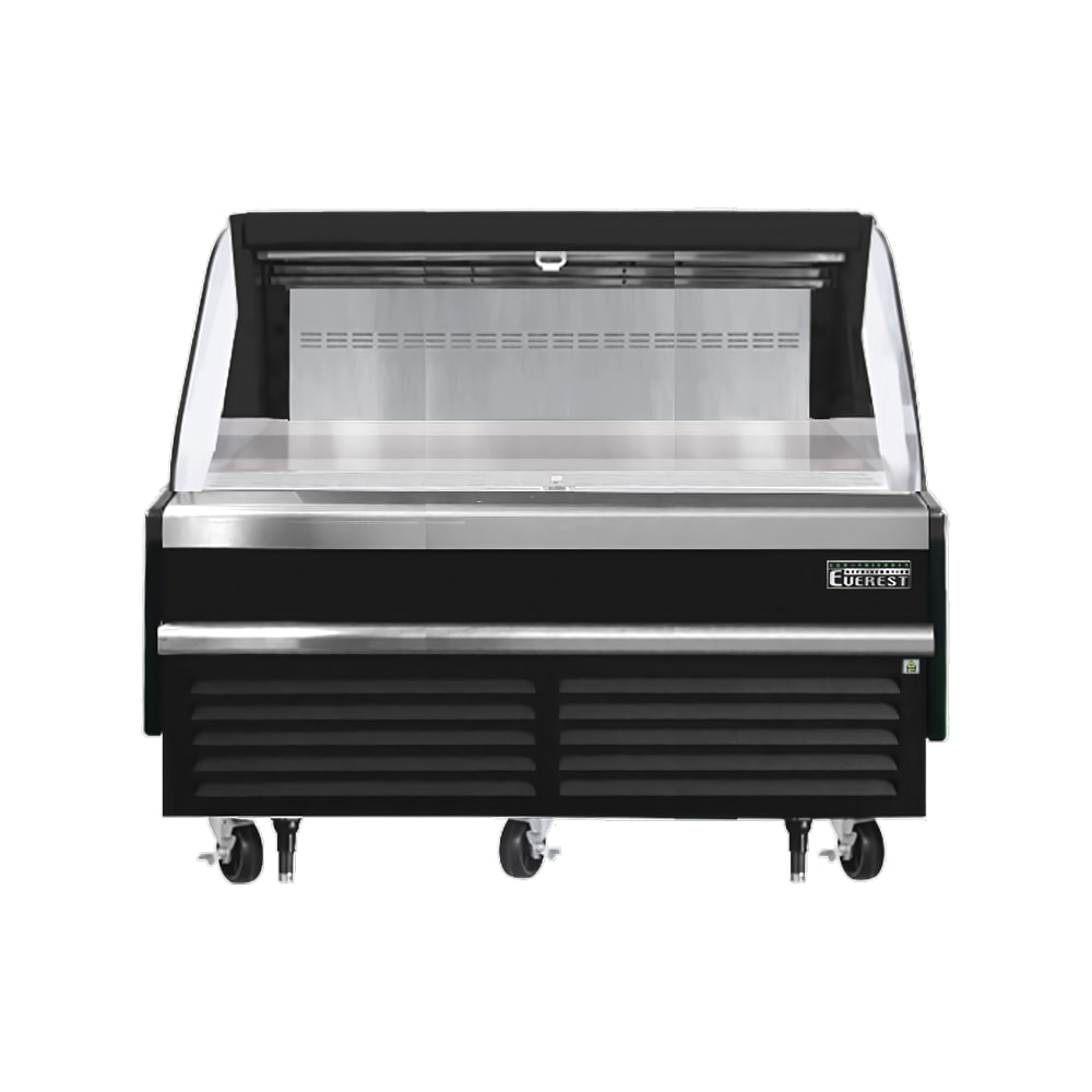 Everest Refrigeration EOMH-60-B-35-S 60" Horizontal Open Air Cooler w/ (1) Levels, Black, 115v