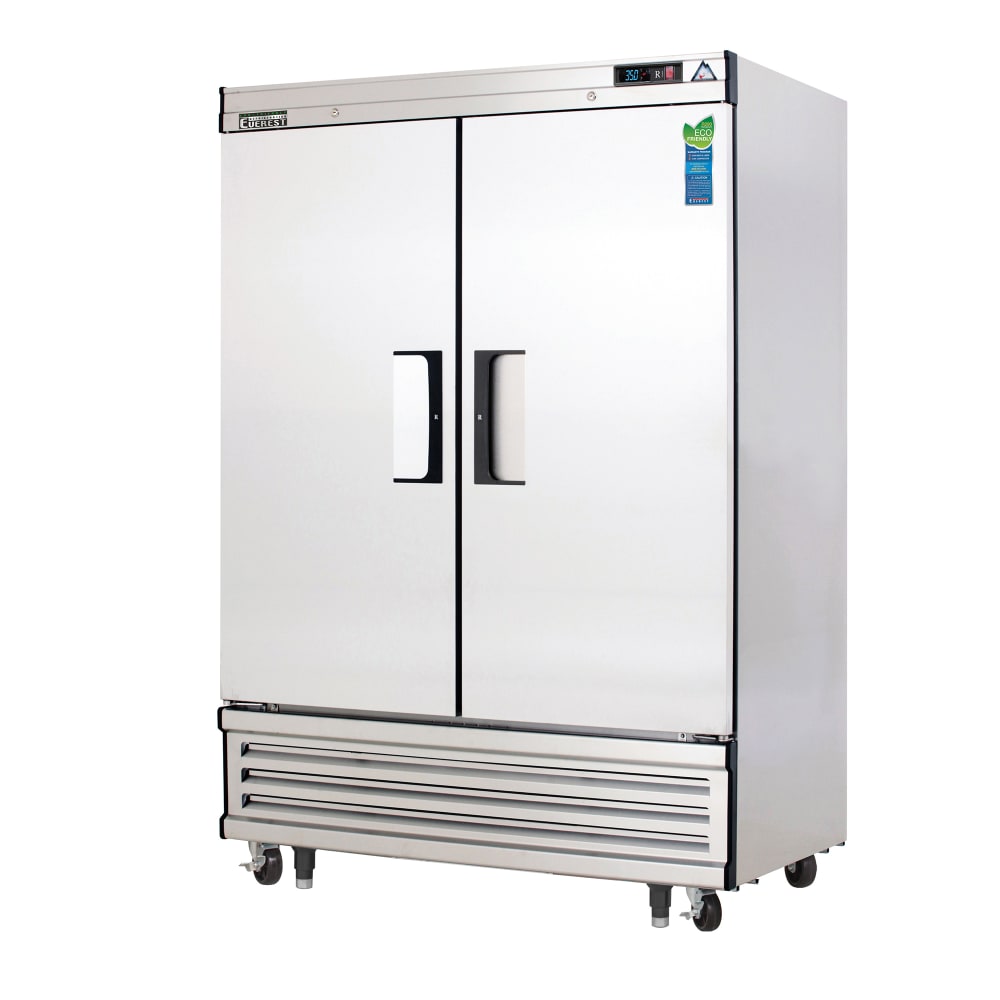 545-EBR2 54 1/8" Two Section Reach In Refrigerator, (2) Left/Right Hinge Solid Doors, 115v