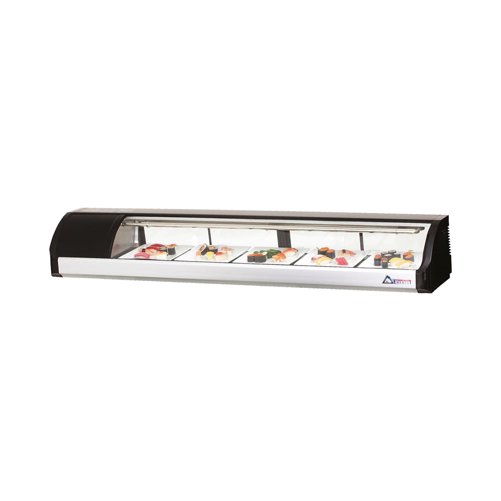 545-ESC71L 71" Sushi Case w/ (4) Doors - Left Compressor, 115v