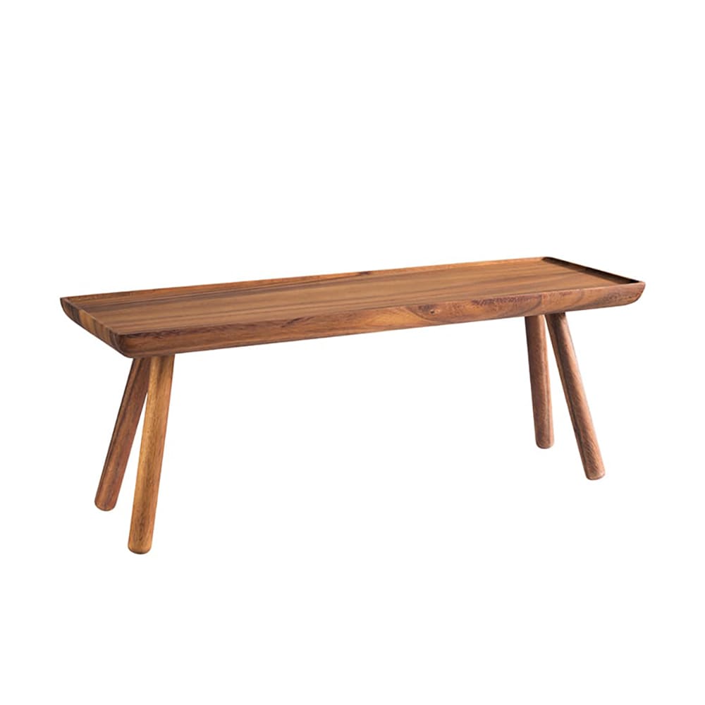 634-APS15623 Rectangular Buffet Stand - 20 7/8" x 6 3/8" x 7 7/8", Acacia Wood