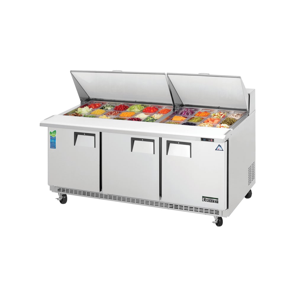 545-EPBR3 71 1/8" EPB Series Mega Top Sandwich/Salad Prep Table w/ Refrigerated Base, 115v
