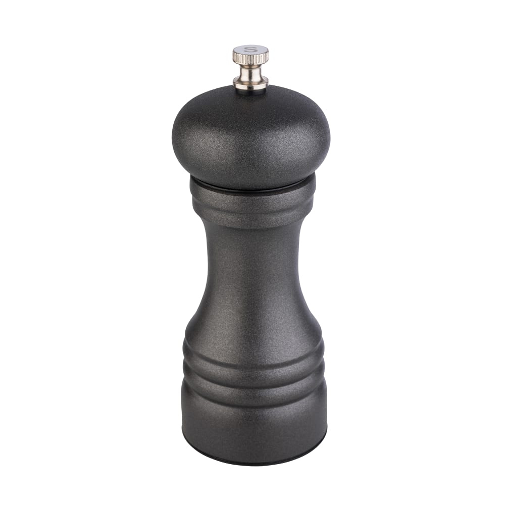 634-APS40556 6 1/8"H Pepper Mill - Stainless Steel, Black