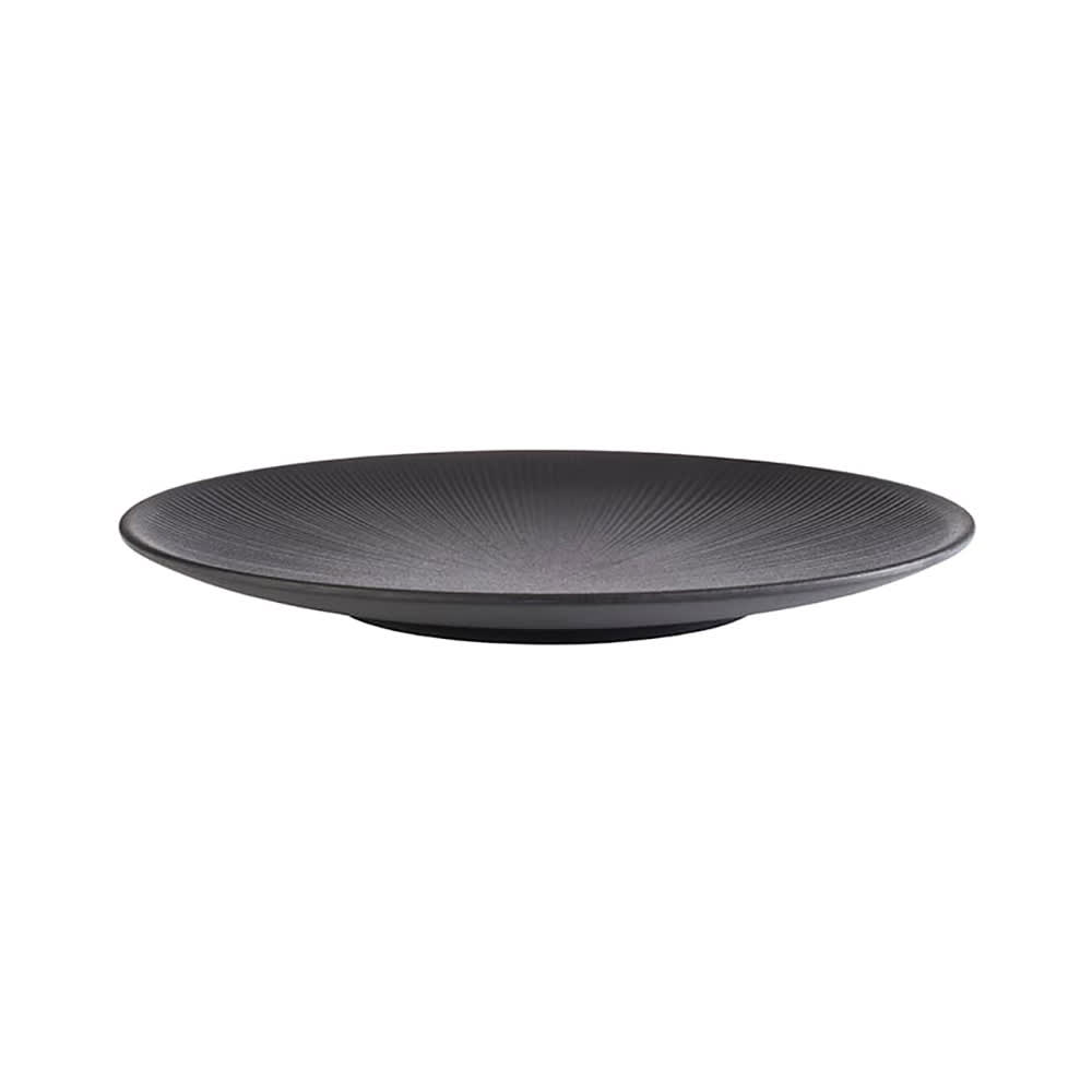 634-APS85065 13" Round Melamine Dinner Plate, Black