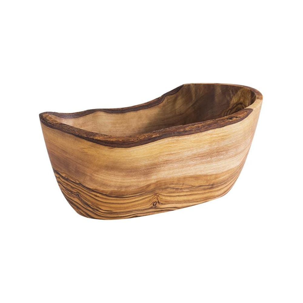 634-APS00908 10 oz Organic Oval Bowl - Olive Wood